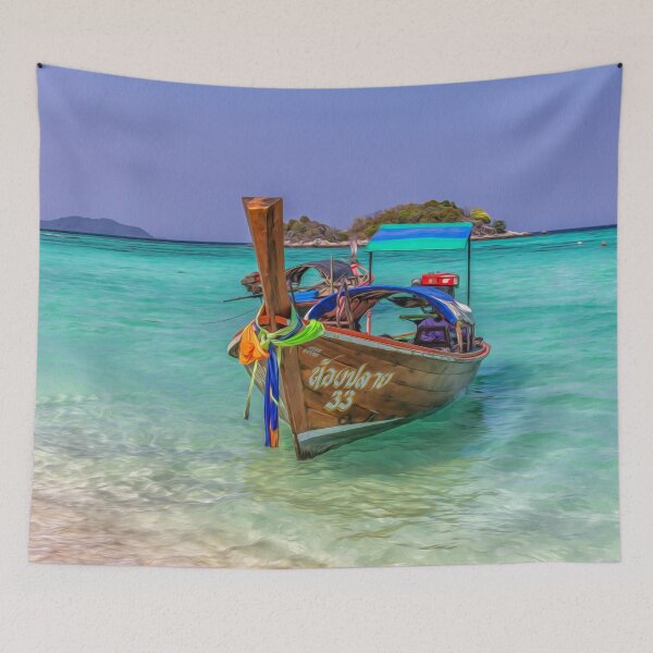 Item preview, Long tail boat, Koh Lipe, Thailand  designed and sold by Kevin Hellon.