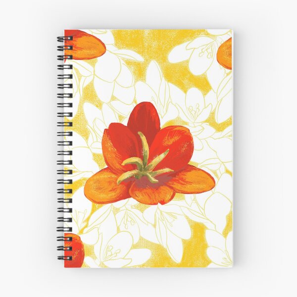 Item preview, Red Flowers on a bed of white and yellow designed and sold by Cori Redford.