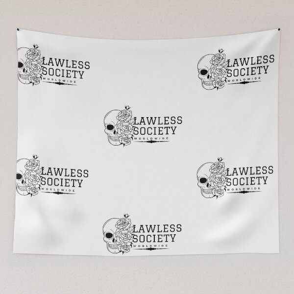 Item preview, Lawless society skull and rose  designed and sold by Disturbed-Mind.