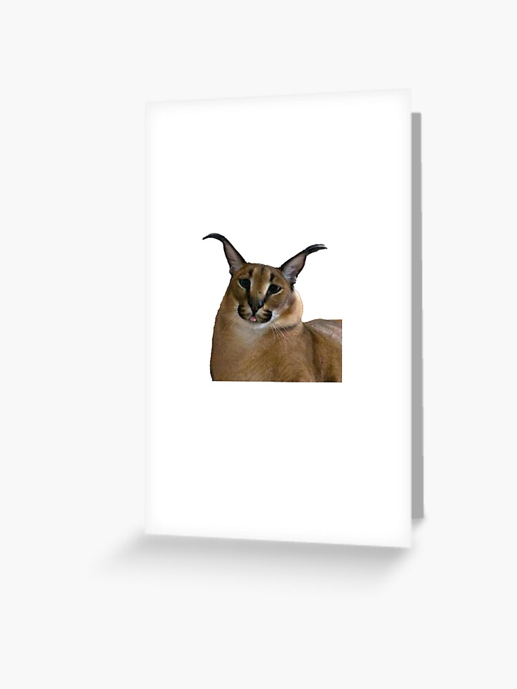 Big Floppa Cat Meme | Greeting Card