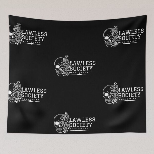 Item preview, Lawless society skull and rose  designed and sold by Disturbed-Mind.