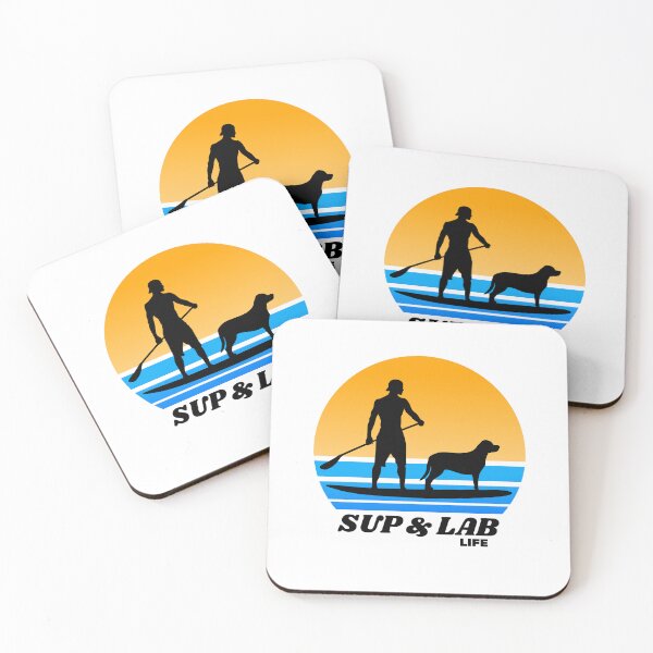 Item preview, SUP and Lab Life Paddleboarding Labrador Dog Dad designed and sold by Guarddogdrive.