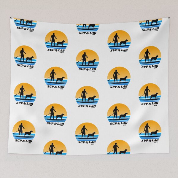 Item preview, SUP and Lab Life Paddleboarding Labrador Dog Dad designed and sold by Guarddogdrive.
