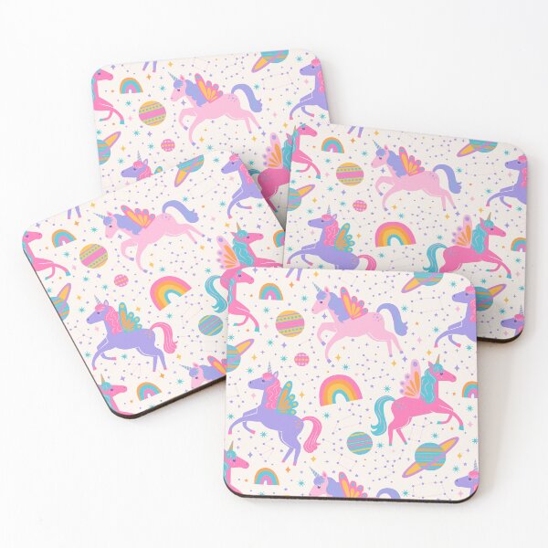 Item preview, Space Unicorn - Neon Rainbow designed and sold by latheandquill.