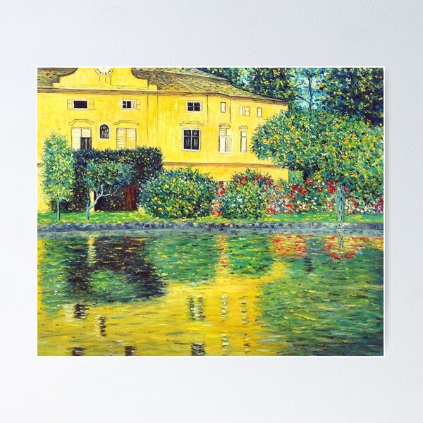 Aperçu de l'œuvre Dessin d'art peinture classique par gustav klimt Schloss Kammer sur l'Attersee IV créée et vendue par Golido.