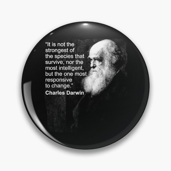 Item preview, Charles Darwin Portrait quote Evolution Atheist gift designed and sold by DatNots.