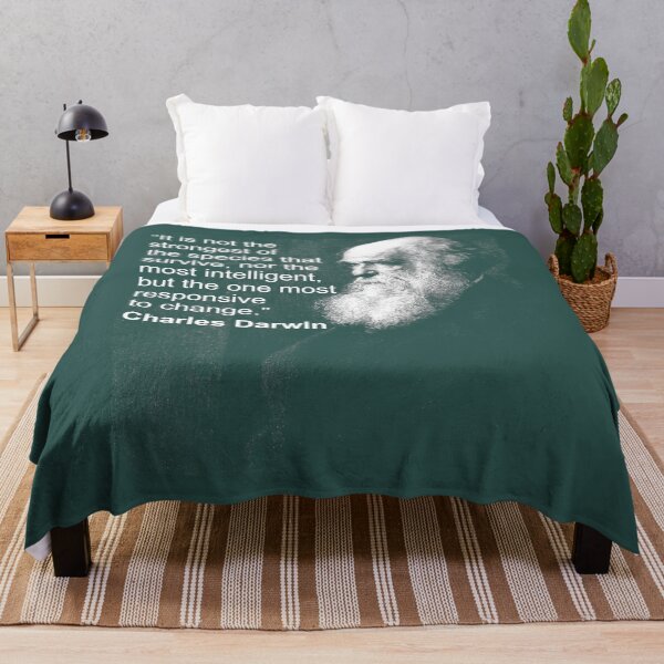 Item preview, Cita de Charles Darwin sobre el retrato de la evolución, regalo ateo designed and sold by DatNots.