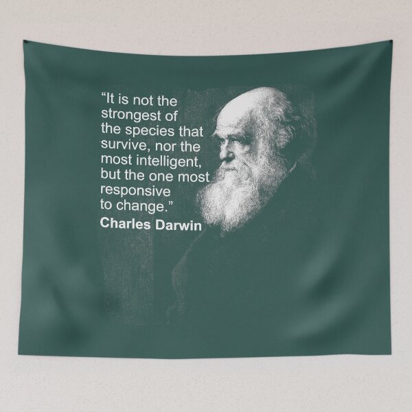 Item preview, Charles Darwin Portrait quote Evolution Atheist gift designed and sold by DatNots.