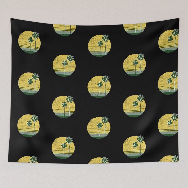 Item preview, Palms and Sea Retro Vibes Beach designed and sold by InspiredForever.