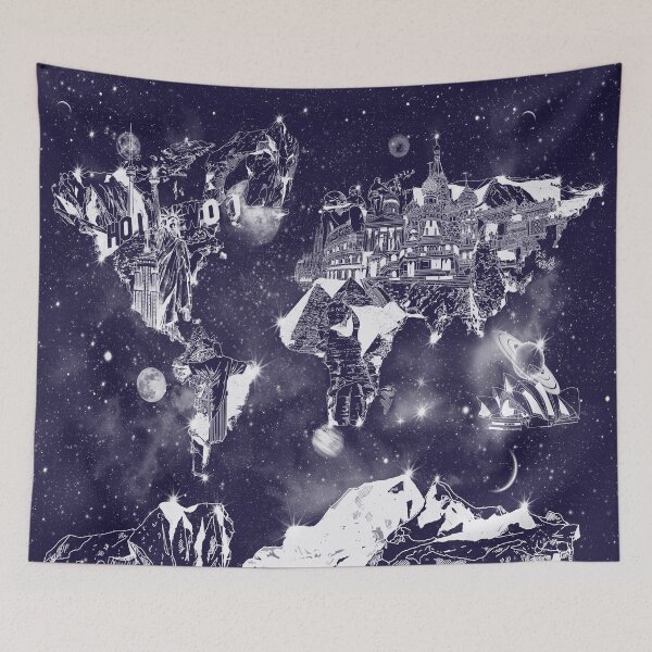 Item preview, world map designed and sold by BekimART.