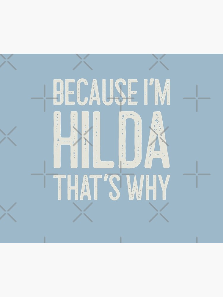 Blue Haired Girl Adventure Because I’M Hilda That’S Why Funny Personalized  Name Gift Movie Fans | Tapestry