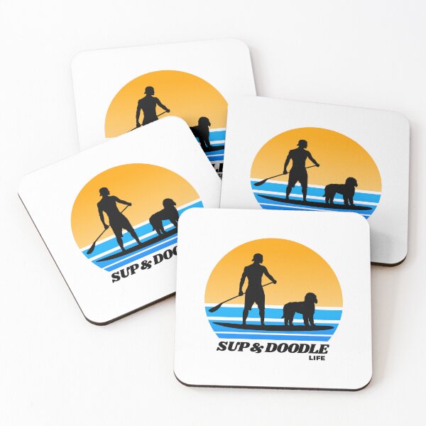 Item preview, SUP and Doodle Life Standup Paddleboarding Dog Dad designed and sold by Guarddogdrive.