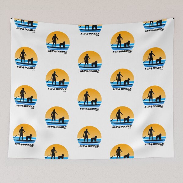 Item preview, SUP and Doodle Life Standup Paddleboarding Dog Dad designed and sold by Guarddogdrive.