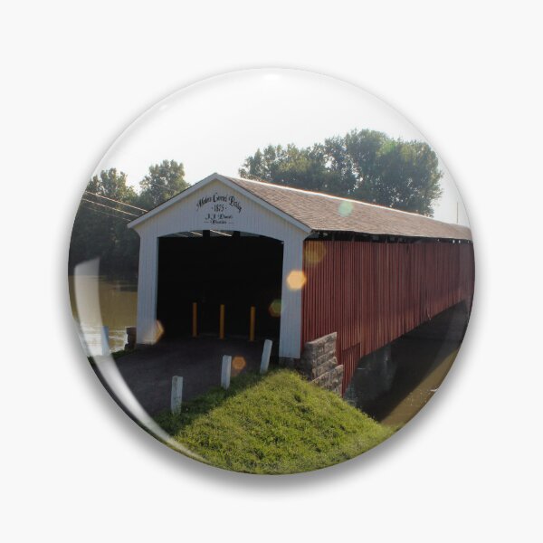 Item preview, Medora Covered Bridge Indiana designed and sold by gotucoveredart.