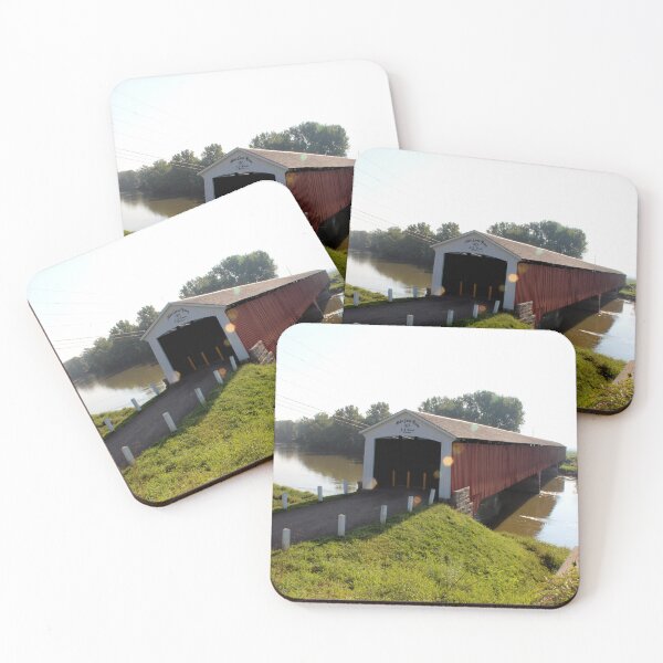 Item preview, Medora Covered Bridge Indiana designed and sold by gotucoveredart.