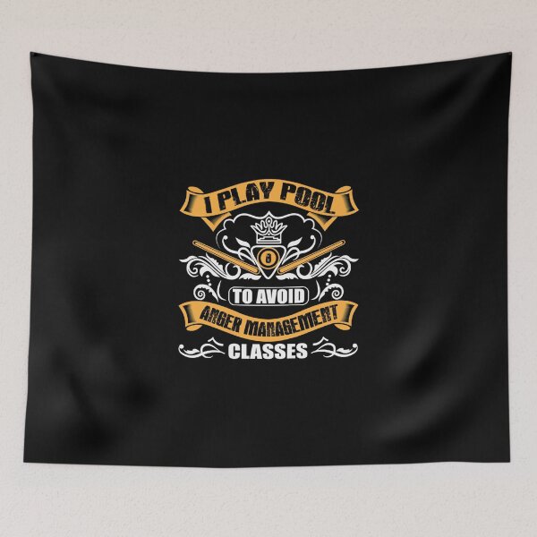 Item preview, I Play Pool To Avoid Anger Management Classes Classic T-Shirt designed and sold by monica45je.