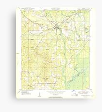 USGS TOPO Map Florida FL Ponce De Leon 348162 1950 24000 Canvas Print
