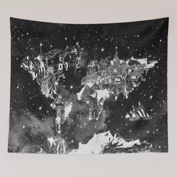 Item preview, world map designed and sold by BekimART.