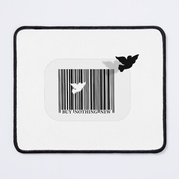 Item preview, Buy Nothing new label, buy nothing new, beg, borrow, barter, buy second hand and swap to save the planet and your wallet designed and sold by Hollyharry.