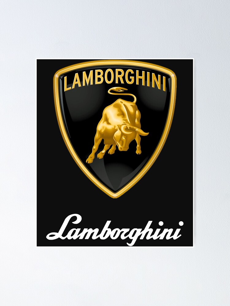 Póster «logotipo de toro de oro Lamborghini» de JoshuaAnders | Redbubble