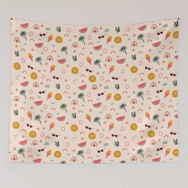 Item preview, Myrtle Beach, Summer Pattern, Travel Fun Seamless Pattern with Summer Icons. designed and sold by graphic-genie.