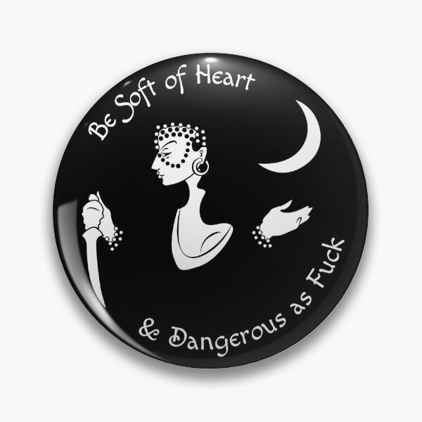 Item preview, Soft-hearted and dangerous (opaque white) designed and sold by lumpleygames.