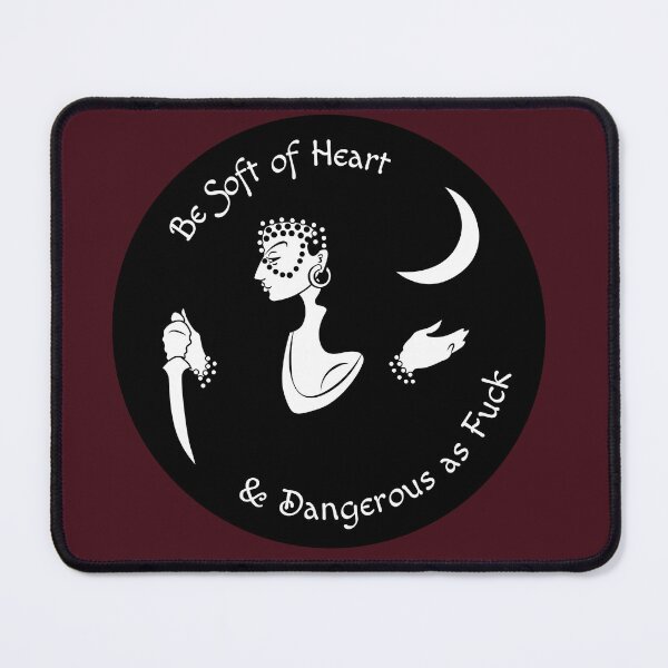 Item preview, Soft-hearted and dangerous (opaque white) designed and sold by lumpleygames.