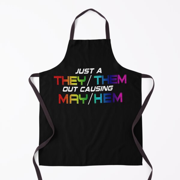 Item preview, They/Them Causing Mayhem Nonbinary Pride Holographic LGBT designed and sold by PeterGignac.