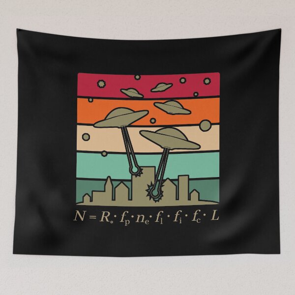 Item preview, Drake Equation - Enrico Fermi, Astrobiology, Exobiology, Alien Civilizations, Starseed, Fermi Paradox, Drake Equation designed and sold by jadedscientist.