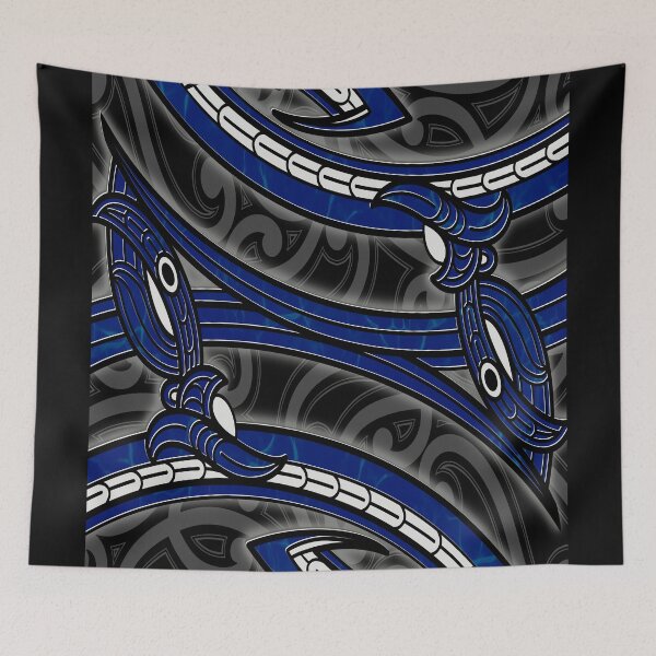 Item preview, TNT - SPIRAL WITH KOWHAIWHAI - BLUE designed and sold by TNT-STYLEZ.