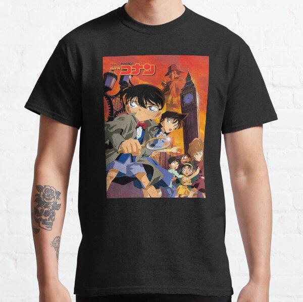 Kleding Unisex kinderkleding Tops & T-shirts T-shirts T-shirts met print Japan Anime Wit T-shirt 1998 Detective Conan Promo T Shirt 