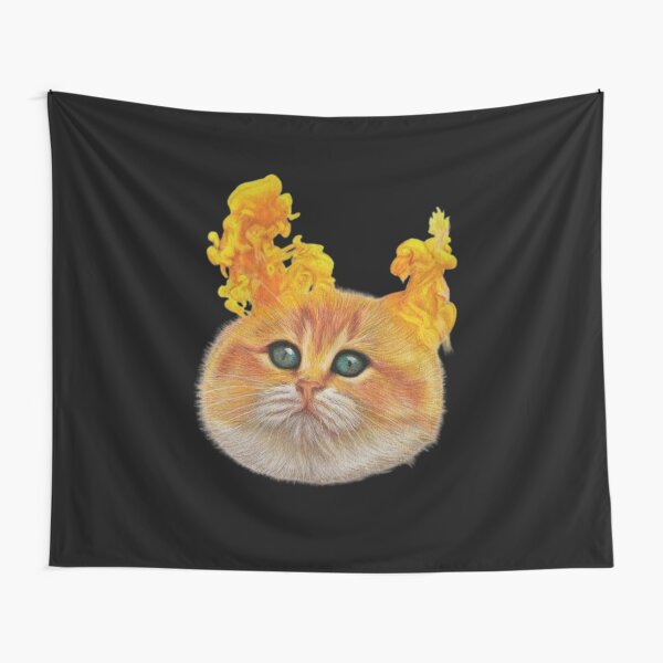 Artikel-Vorschau von Abstrakte Katzenzeichnung mit Buntstiften, designt und verkauft von DipakSonarArt.