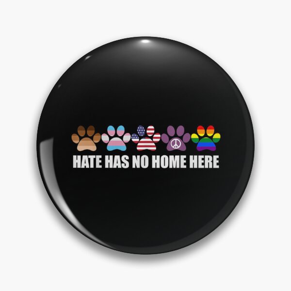 Item preview, Hate Has No Home Here Paw Dogs LGBT Pride US Flag Lover designed and sold by BufFord71.
