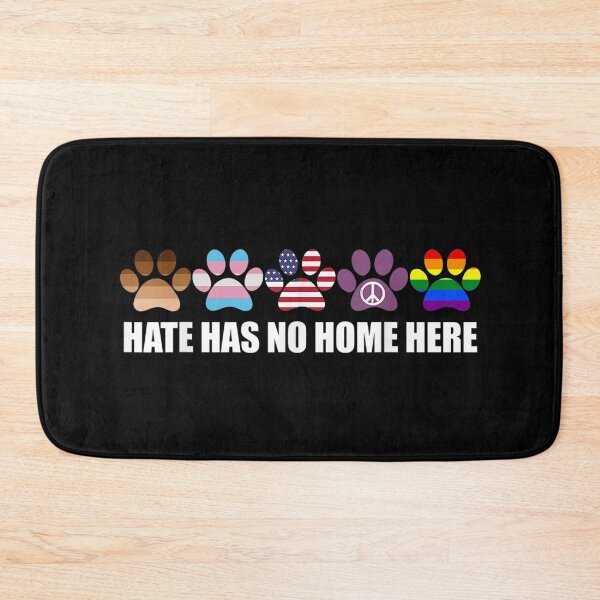 Item preview, Hate Has No Home Here Paw Dogs LGBT Pride US Flag Lover designed and sold by BufFord71.