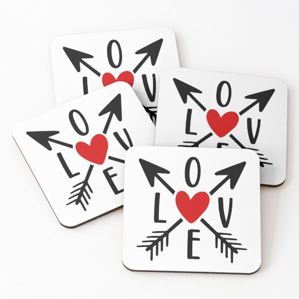 Item preview, Love Heart Crossed Arrows designed and sold by MindfulMeta.