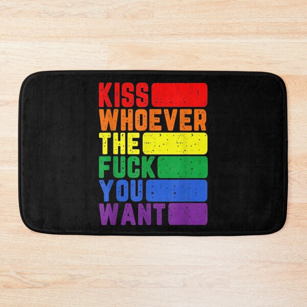 Item preview, Kiss Whoever The F You Want LGBTQ Gay Lesbian Awareness designed and sold by BufFord71.