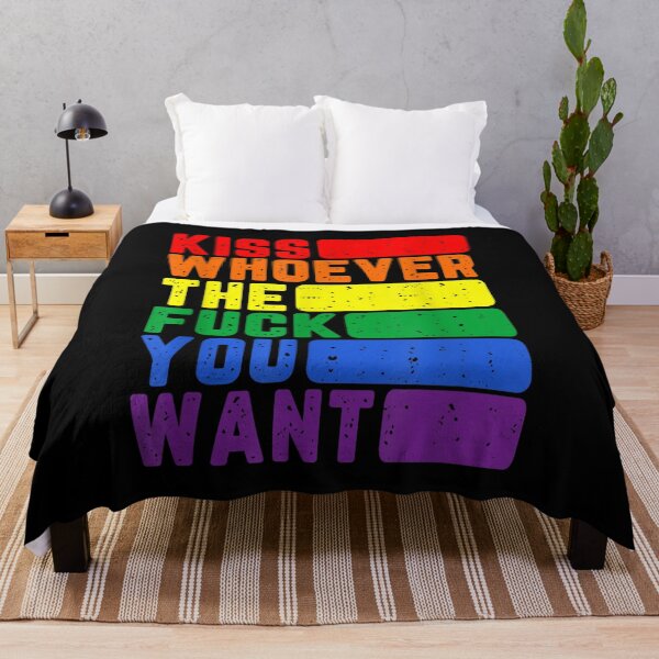 Item preview, Kiss Whoever The F You Want LGBTQ Gay Lesbian Awareness designed and sold by BufFord71.