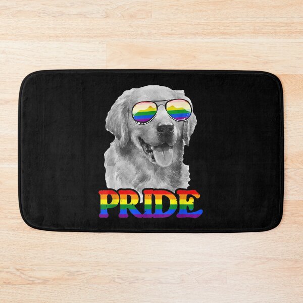 Item preview, Fun LGBT Golden Retriever Dog Gay Pride Rainbow Flag LGBTQ designed and sold by BufFord71.