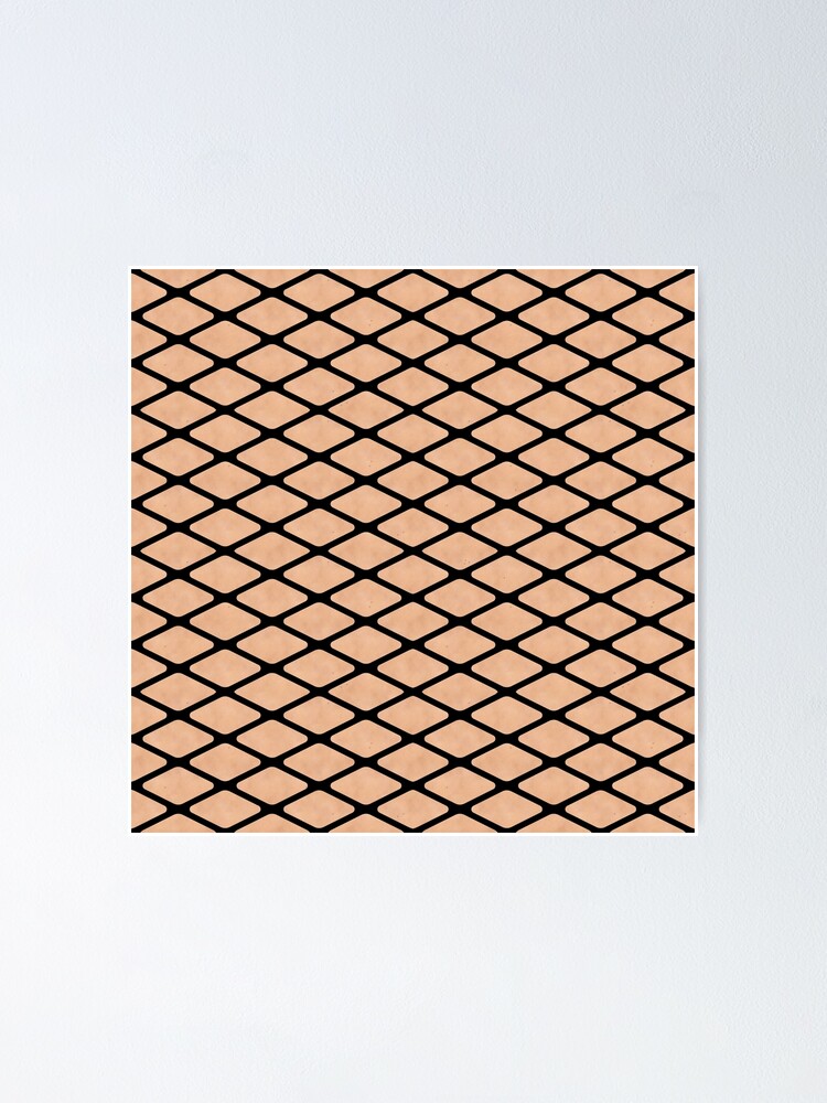 Fishnets Large With Skin Texture Poster