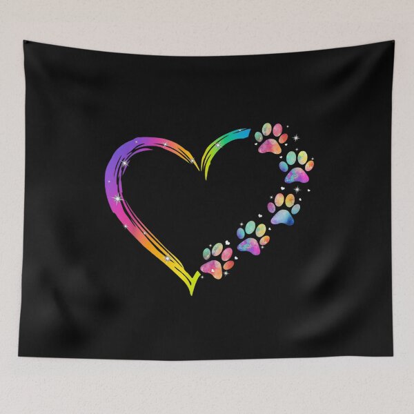 Item preview, Fun LGBT Heart Rainbow Dog Paw LGBT Pride LGBT Supporter designed and sold by BufFord71.