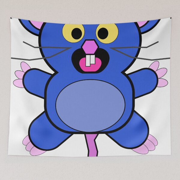 Item preview, EKK! Blue Rat designed and sold by LittlePuzzleArt.