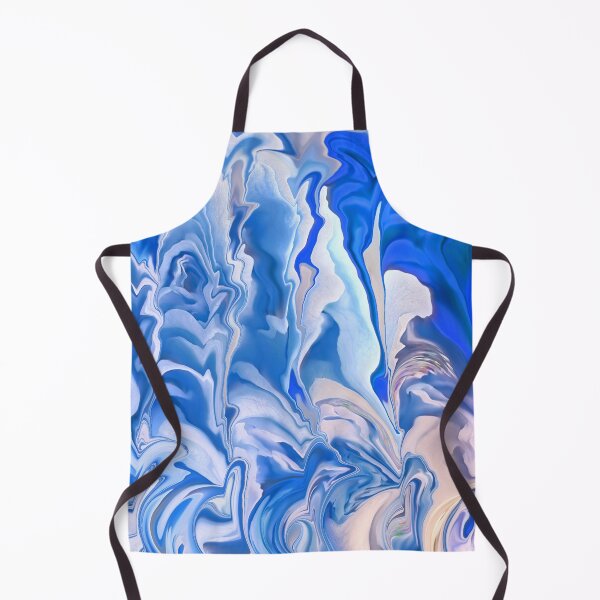 Item preview, Blue Liquid Marble Effect Seamless Pattern designed and sold by TheCatmeow2000.