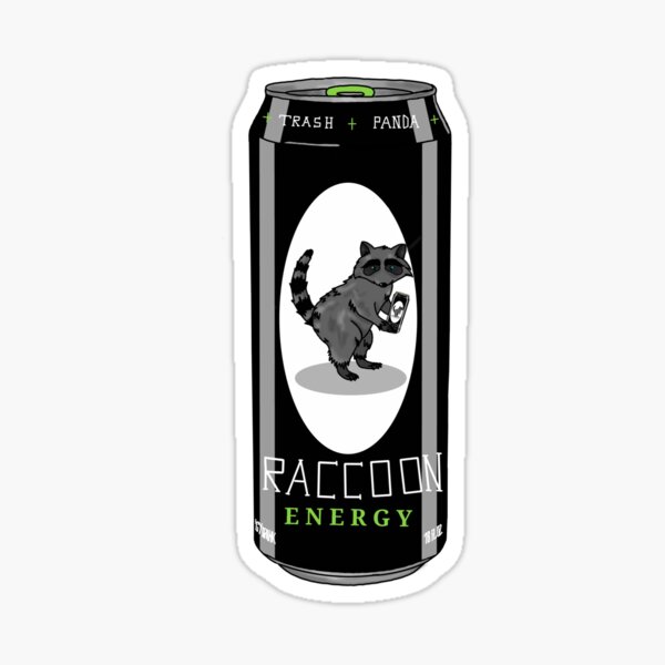Item preview, Raccoon energy drink designed and sold by Hazy42.