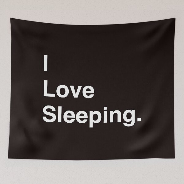 Item preview, I Love Video Sleeping Simple Text Classic designed and sold by LiinhLanh.