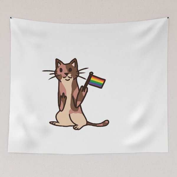 Item preview, Rainbow Pride Cat designed and sold by Violentsapphic.