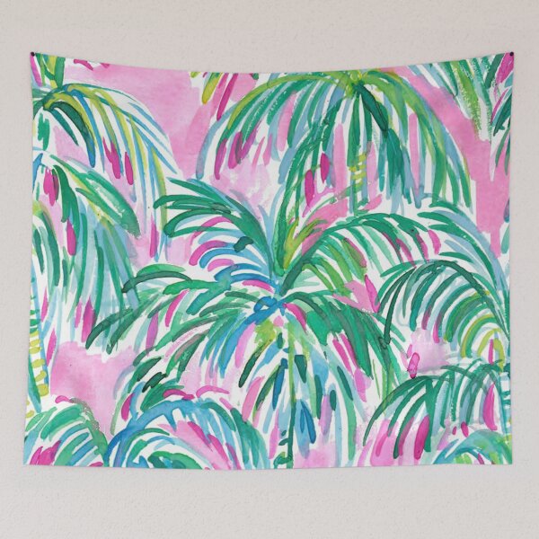 Item preview, pink palm trees designed and sold by catherinebinson.