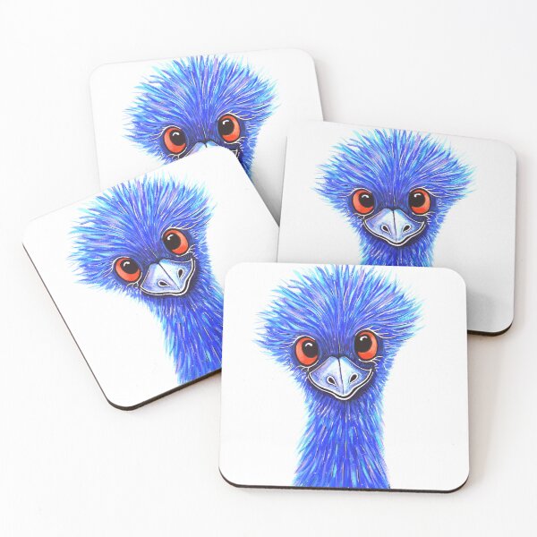 Item preview, Quirky Emu in Blue designed and sold by Linda Callaghan.