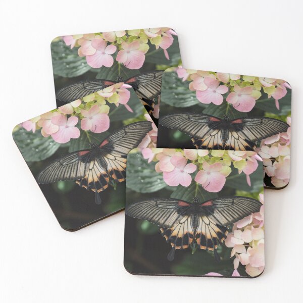 Item preview, The Enchantment of Butterflies - a Gorgeous Swallowtail Complementing the Hydrangeas  designed and sold by Georgia Mizuleva.