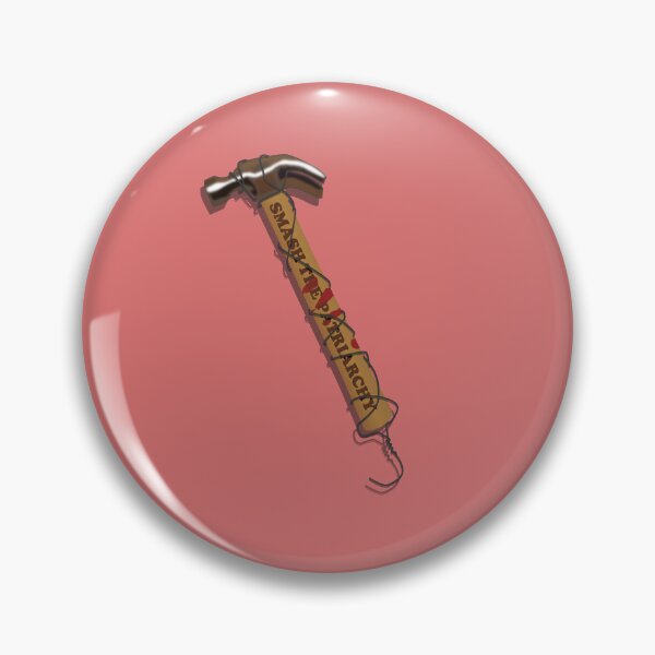 Item preview, Smash the patriarchy hammer strengthened with a coat hanger. Pink designed and sold by MyThingNow.