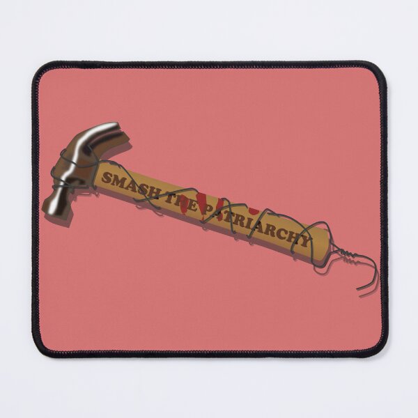 Item preview, Smash the patriarchy hammer strengthened with a coat hanger. Pink designed and sold by MyThingNow.